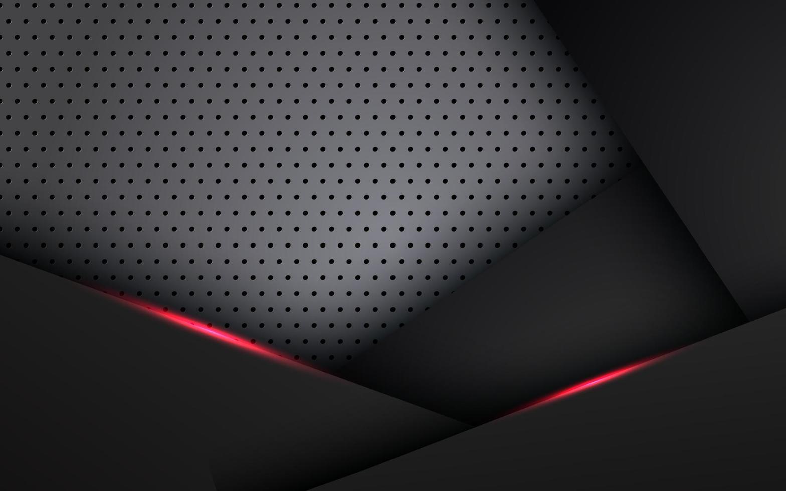 abstrato luz vermelho preto espaço quadro layout projeto tecnologia triângulo conceito cinza prata círculo textura fundo. vetor eps10