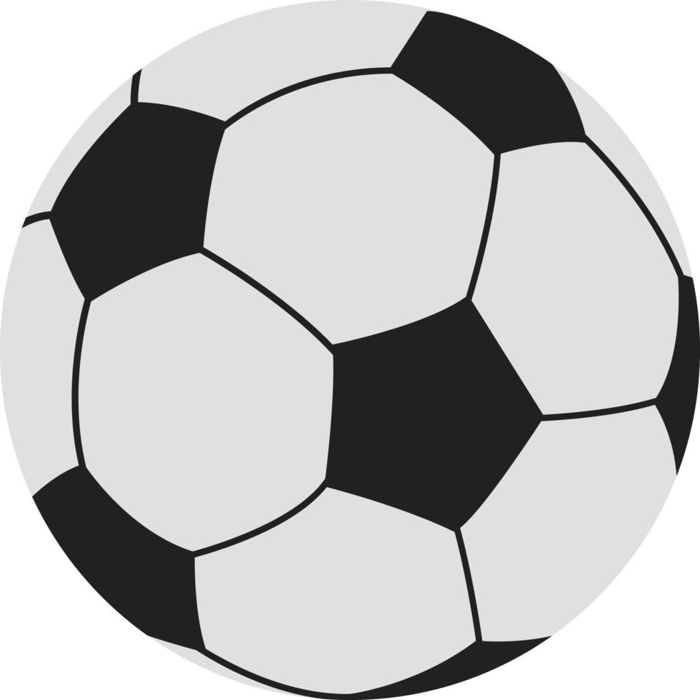 bola de futebol, ilustração, vetor em fundo branco.