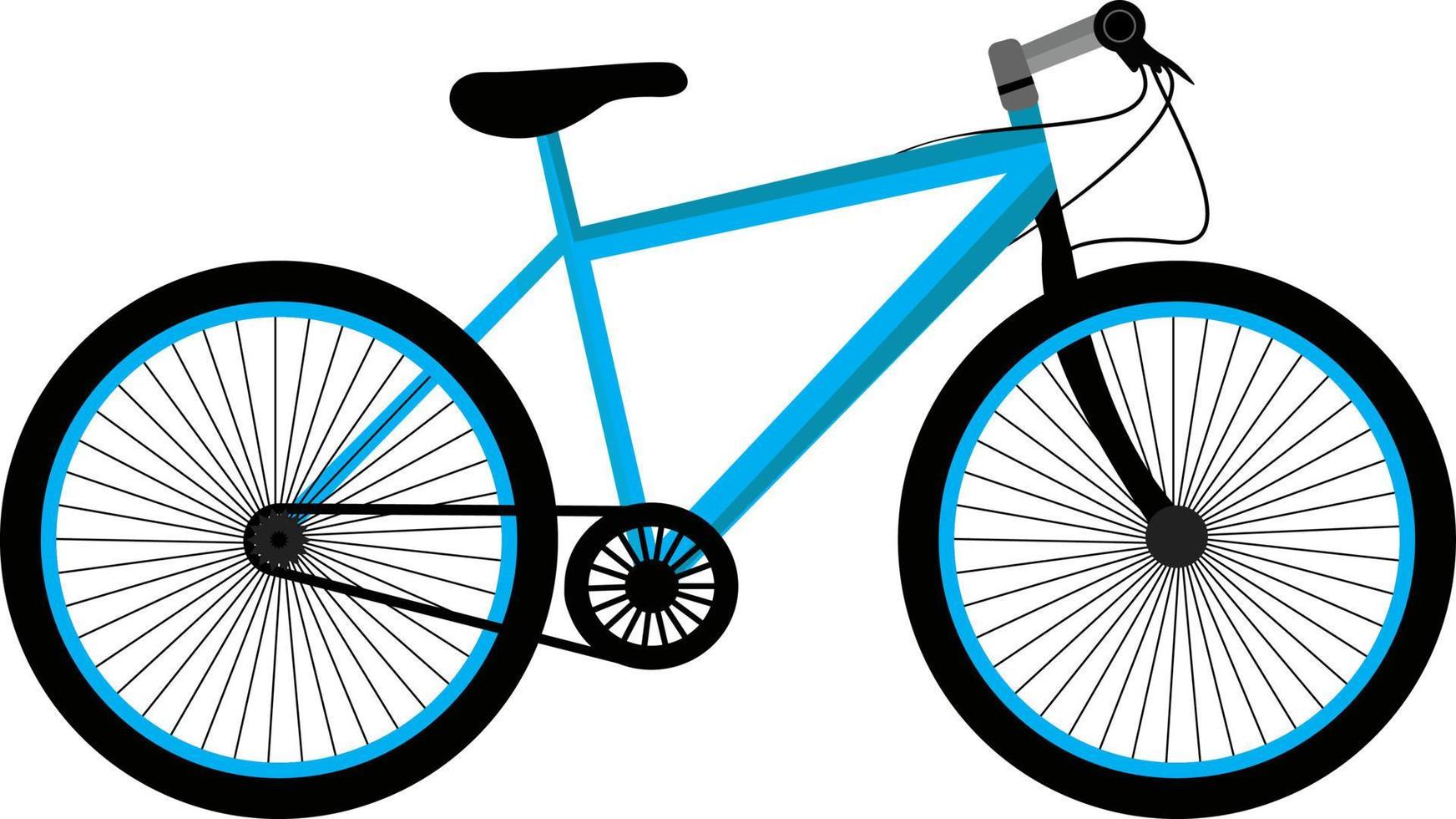 bicicleta pequena, ilustração, vetor em fundo branco.