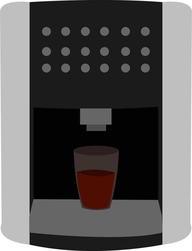 máquina de café, ilustração, vetor em fundo branco.