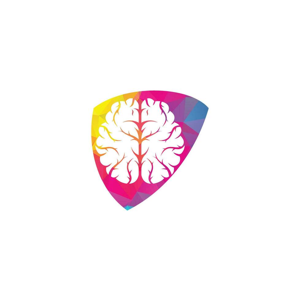 design de logotipo de cérebro criativo. ícone do logotipo do cérebro do pensamento do poder do brainstorm vetor
