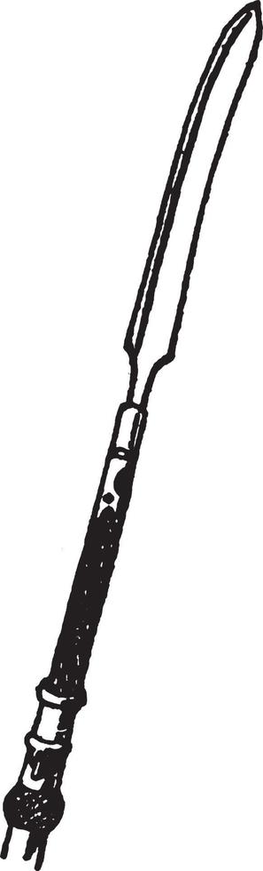 ponta de lança japonesa, ilustração vintage. vetor