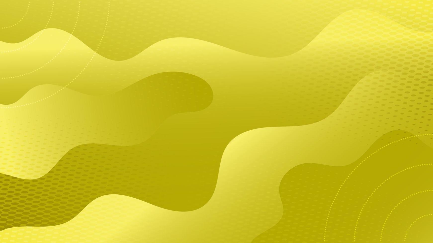 líquido amarelo minimalista com gradiente de fundo de meio-tom vetor