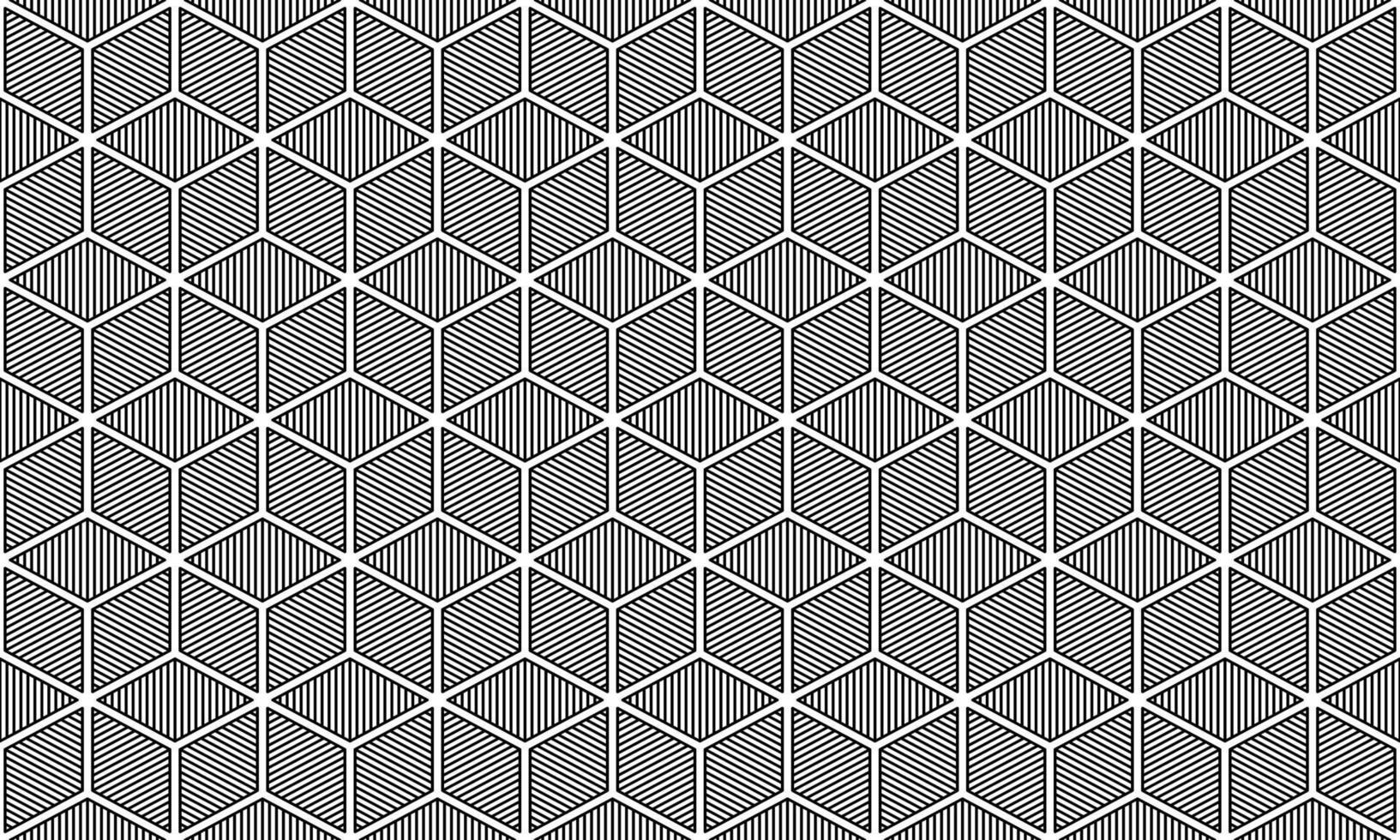 padrão geométrico. padrão sem emenda de cubo. pode ser usado para papel de parede, tecido e estampas. ilustração vetorial. vetor