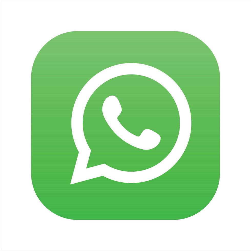 ícone do whatsapp, logotipo de mídia social do ios whatsapp em fundo branco, vetor livre