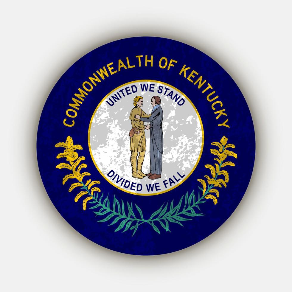 bandeira do estado de Kentucky. ilustração vetorial. vetor