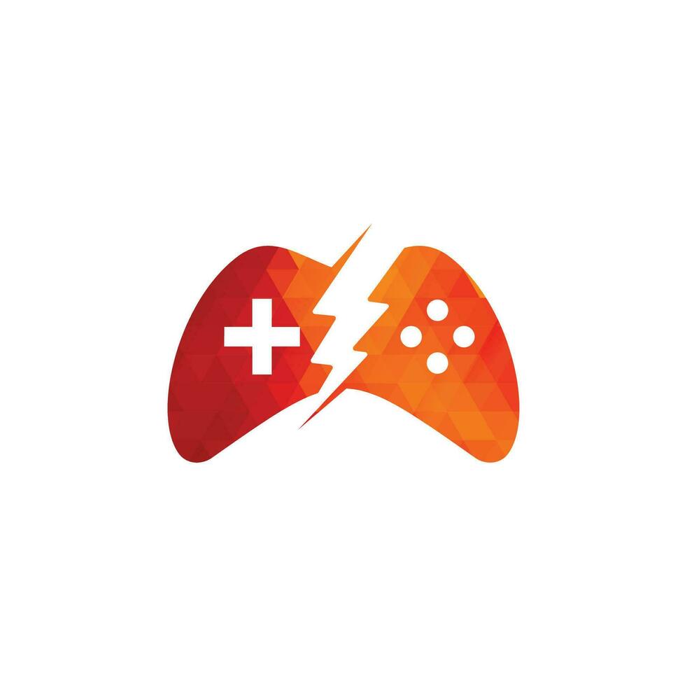 modelo de design de logotipo do jogo. stick logotipo do ícone do jogo. vetor
