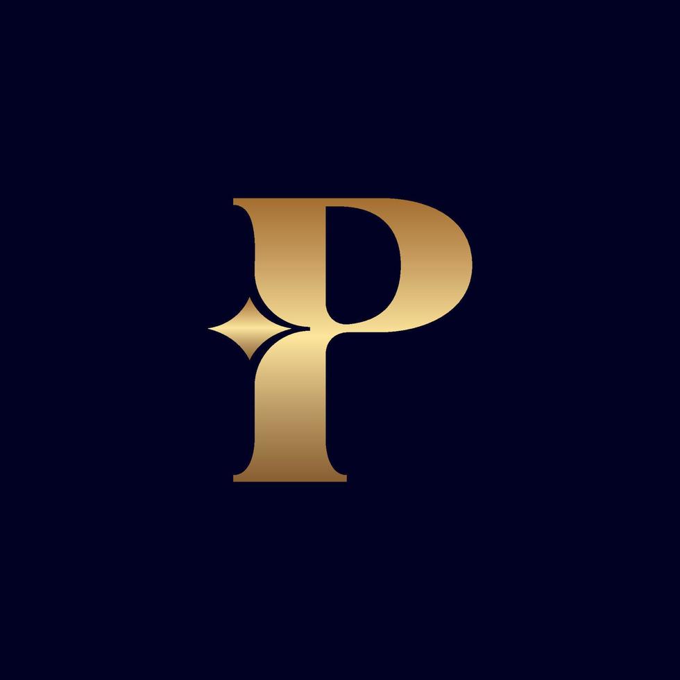 design de logotipo de joias p vetor
