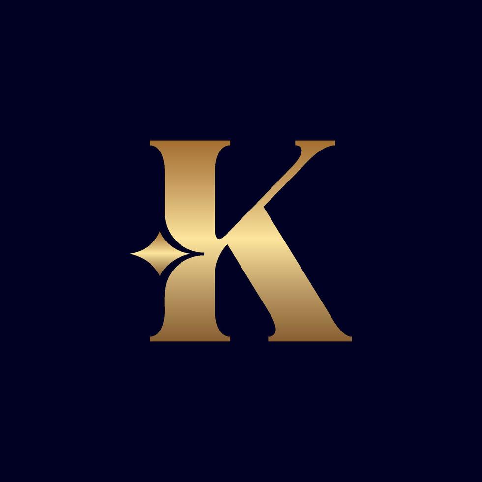 design de logotipo de joias k vetor