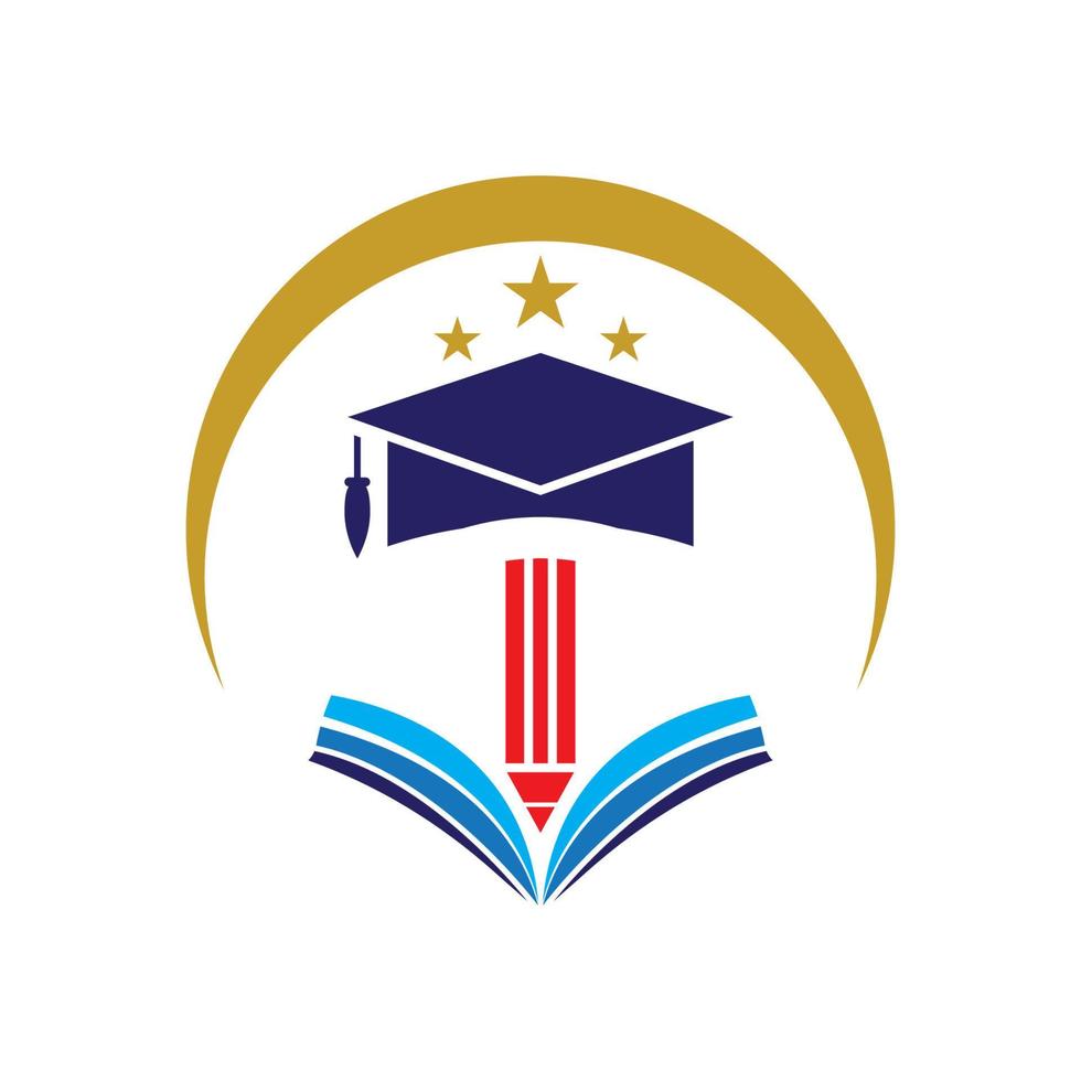 vetor de modelo de logotipo de educação