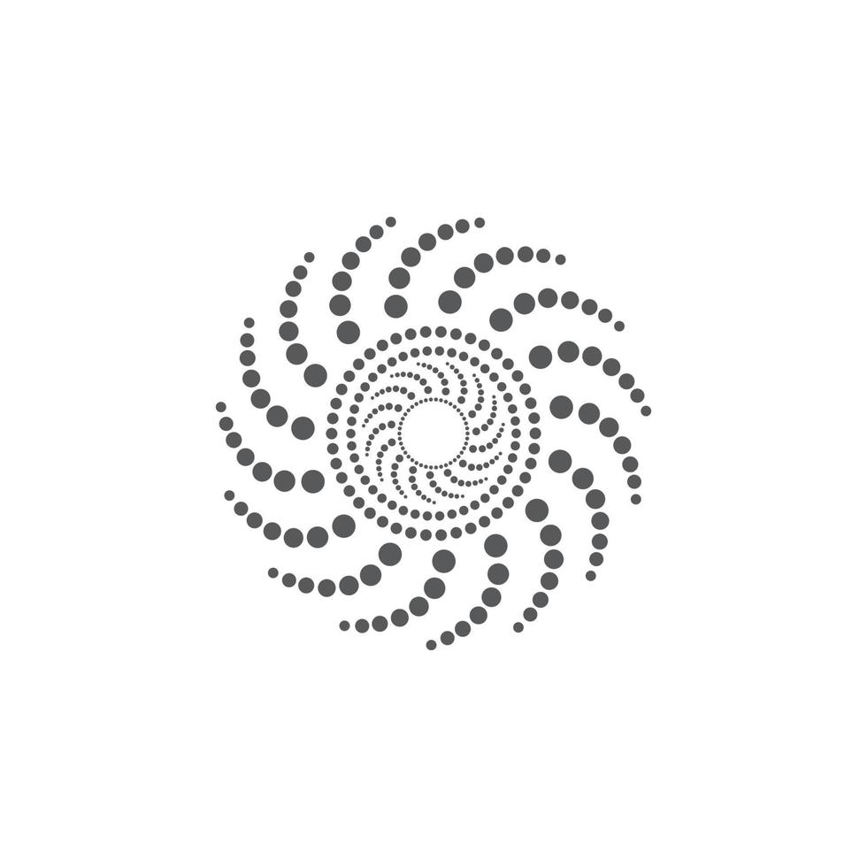 design de modelo de logotipo de ícone de ilustração vetorial de vórtice vetor