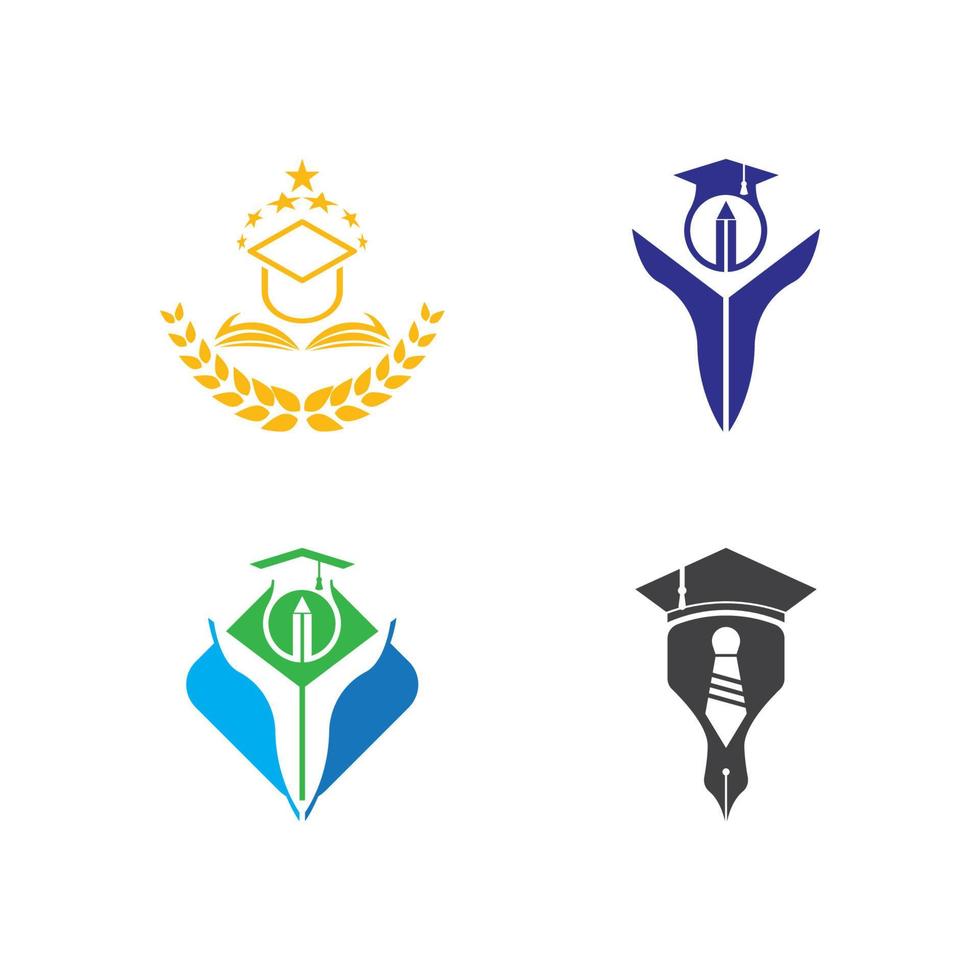 vetor de modelo de logotipo de educação