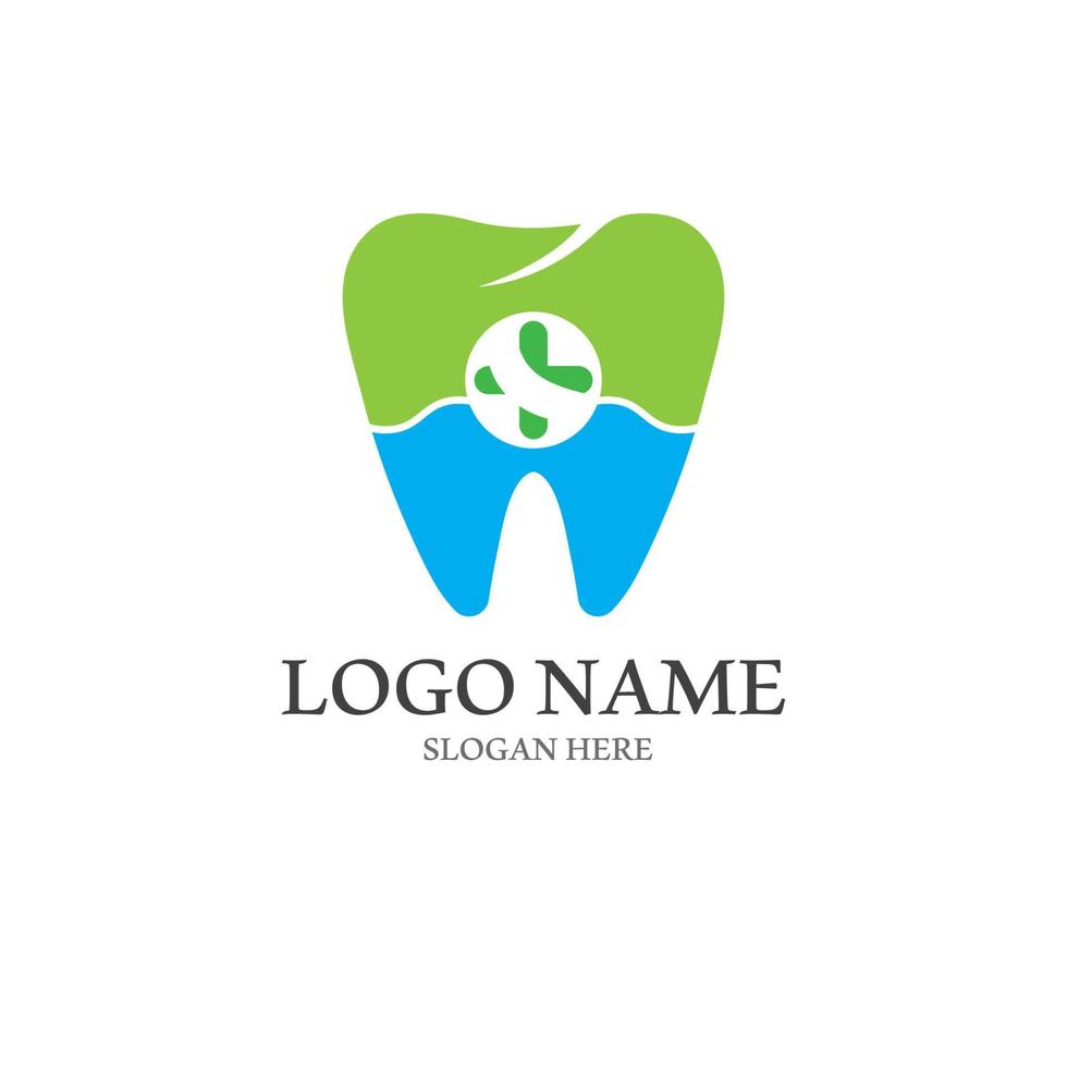 ilustração em vetor modelo logotipo dental