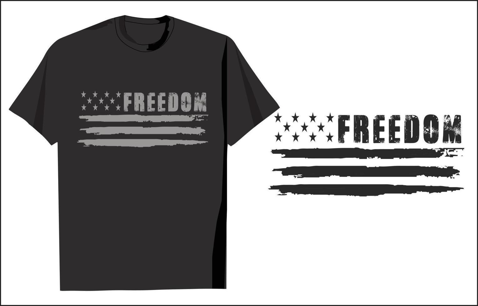 design de camiseta liberdade 4 de julho vetor
