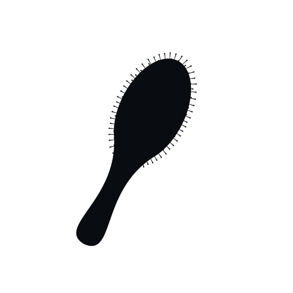 escovas de cabelo dos desenhos animados. pentes de cabelo de plástico de cuidados com o cabelo, conjunto de ilustração vetorial de escova de estilo de cabelo na moda. ferramentas de acessórios de cabeleireiro. vetor