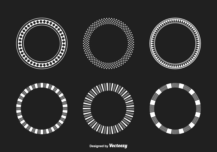 Funky geométrico Frames Vector Set