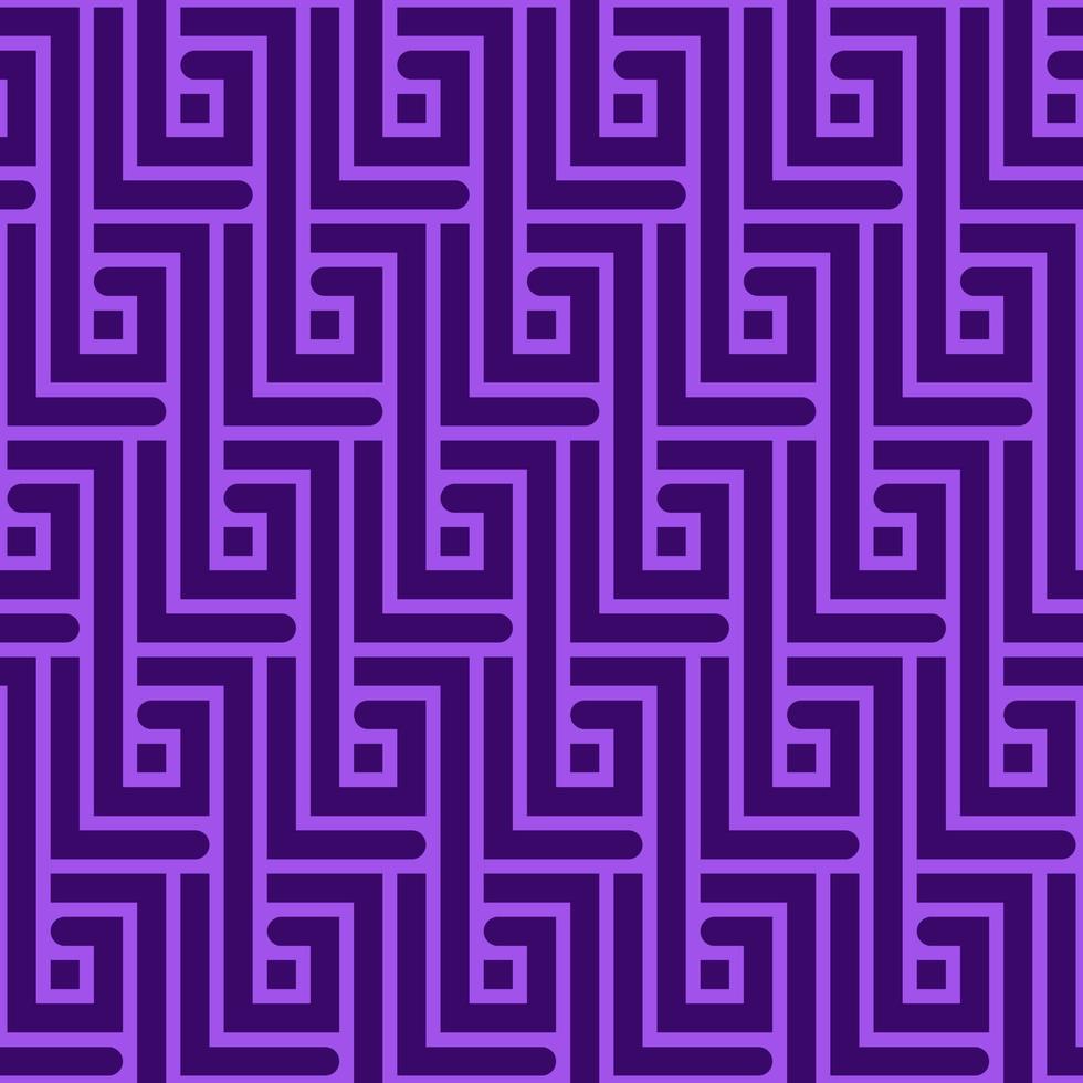 padrão abstrato roxo sem costura com ziguezagues retangulares em vetor