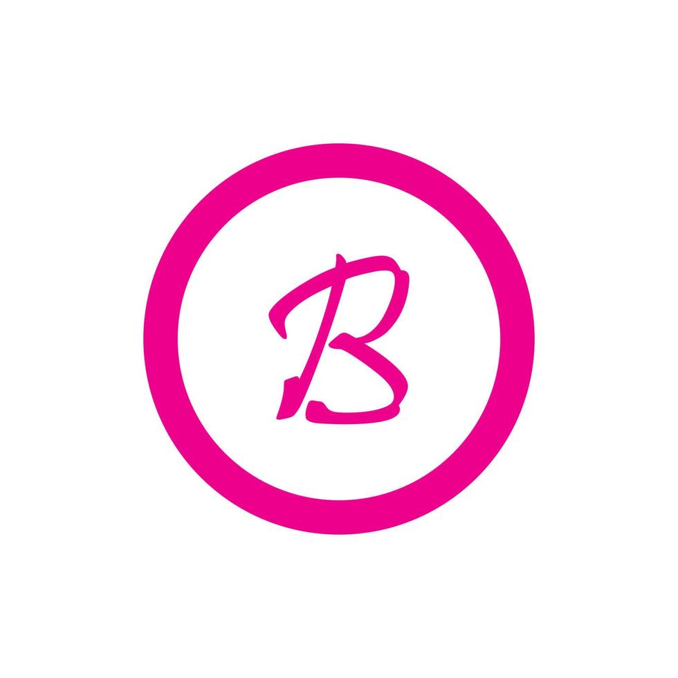 design de ícone de vetor de modelo de logotipo letra b