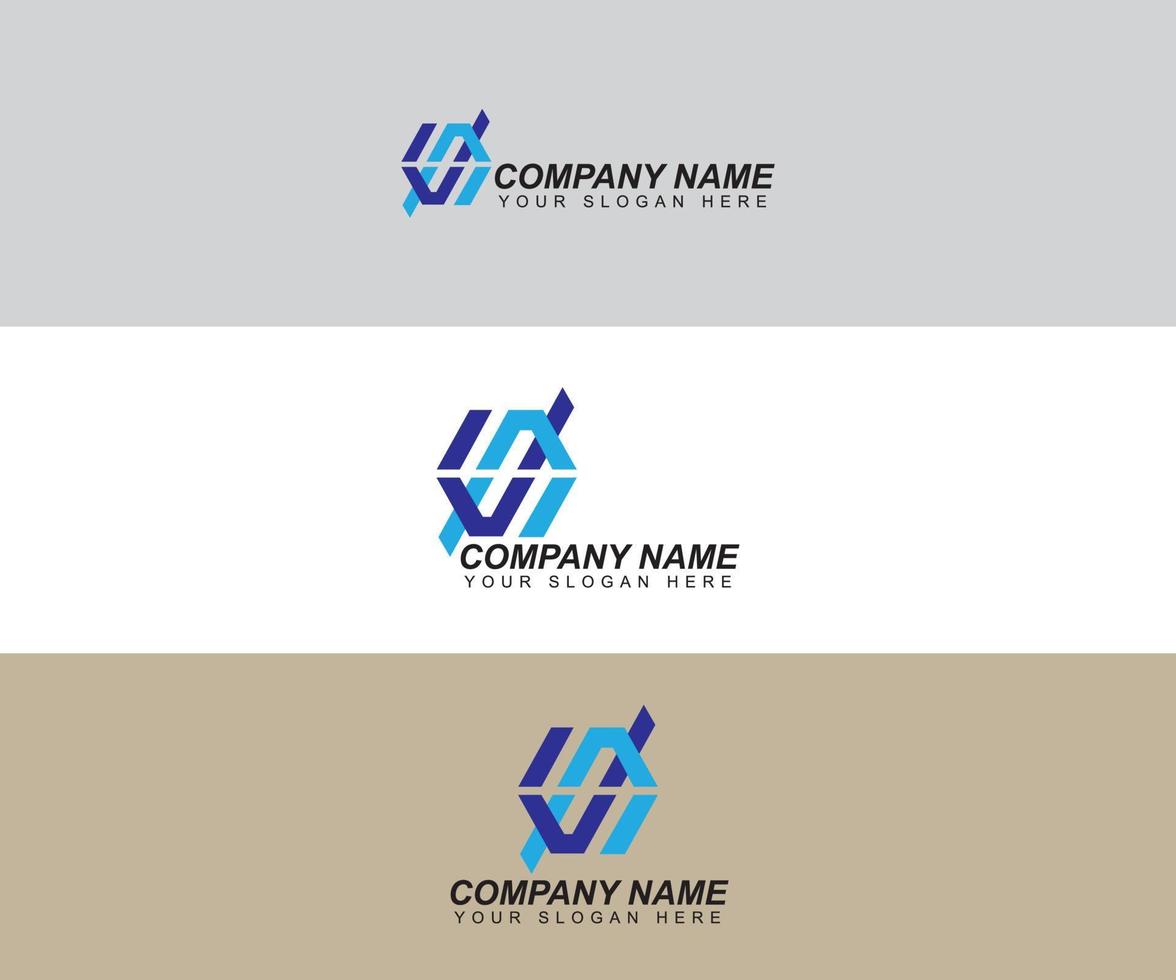 design de logotipo de carta para negócios vetor
