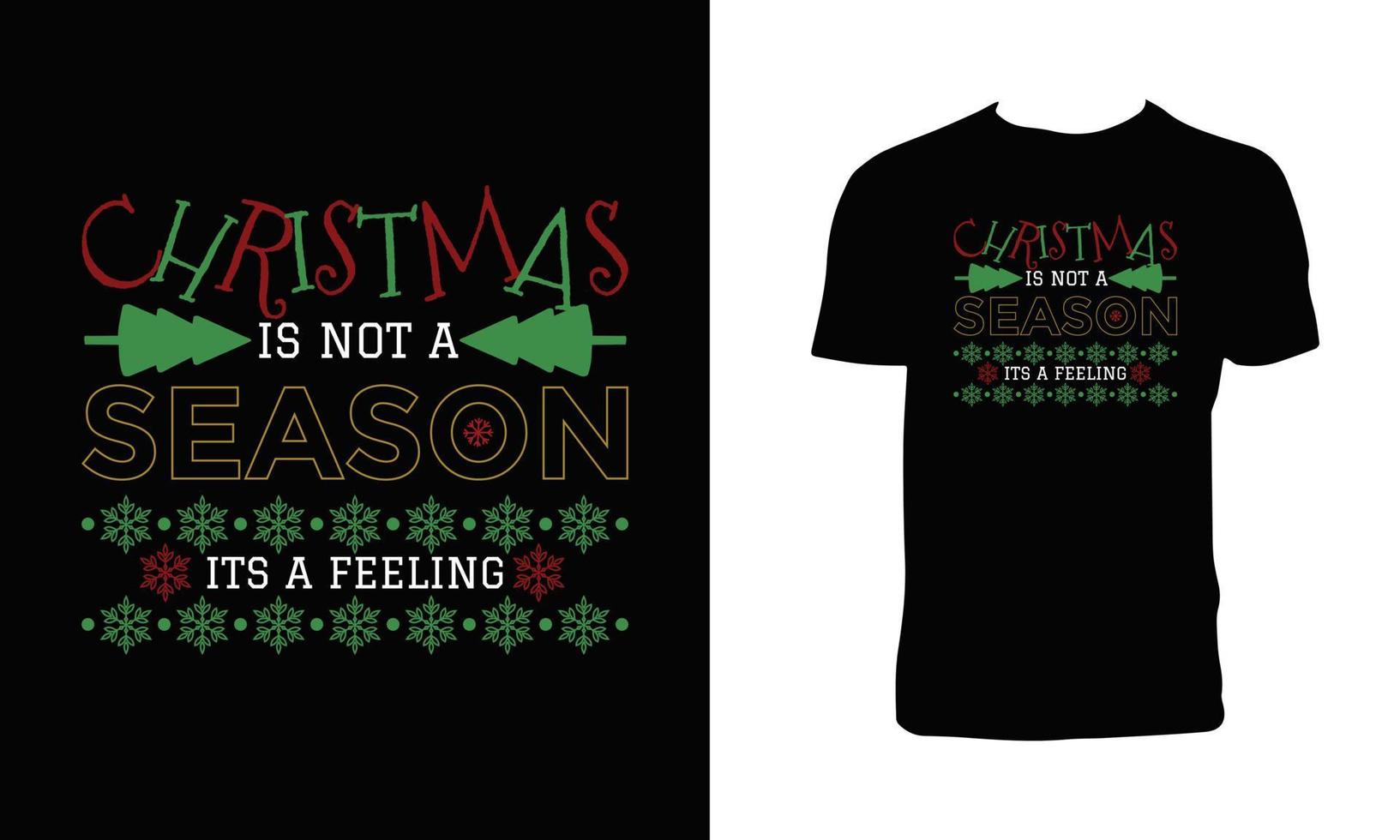 feliz natal vector design de camiseta