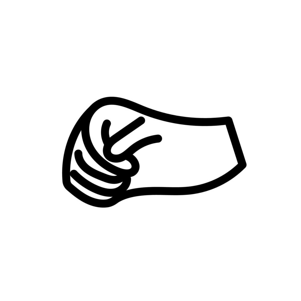 mão humana vetor pessoa ícone ilustração isolado branco. polegar mão humana silhueta assinatura conceito braço grupo. desenhando masculino cartoon parte do corpo ícone anatomia gesticulando saúde arte
