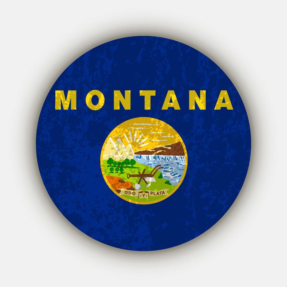 bandeira do estado de montana. ilustração vetorial. vetor