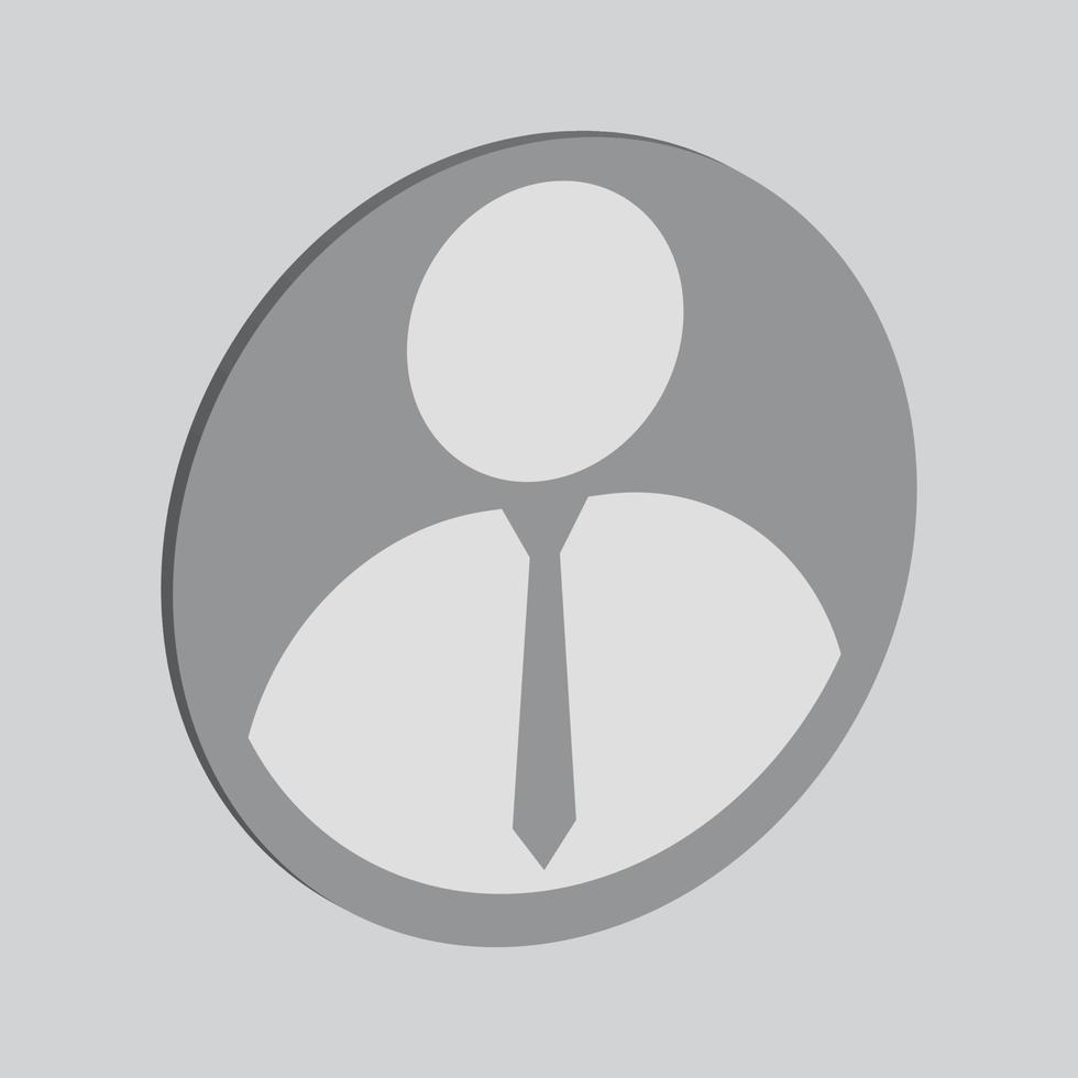 Visão 3d de ícone de perfil corporativo. sinal de avatar, ilustração em vetor ícone de perfil de homem de negócios.