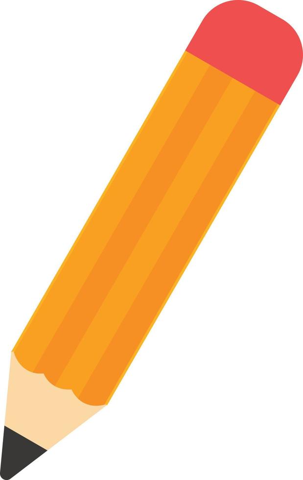 ícone plano de lápis vetor
