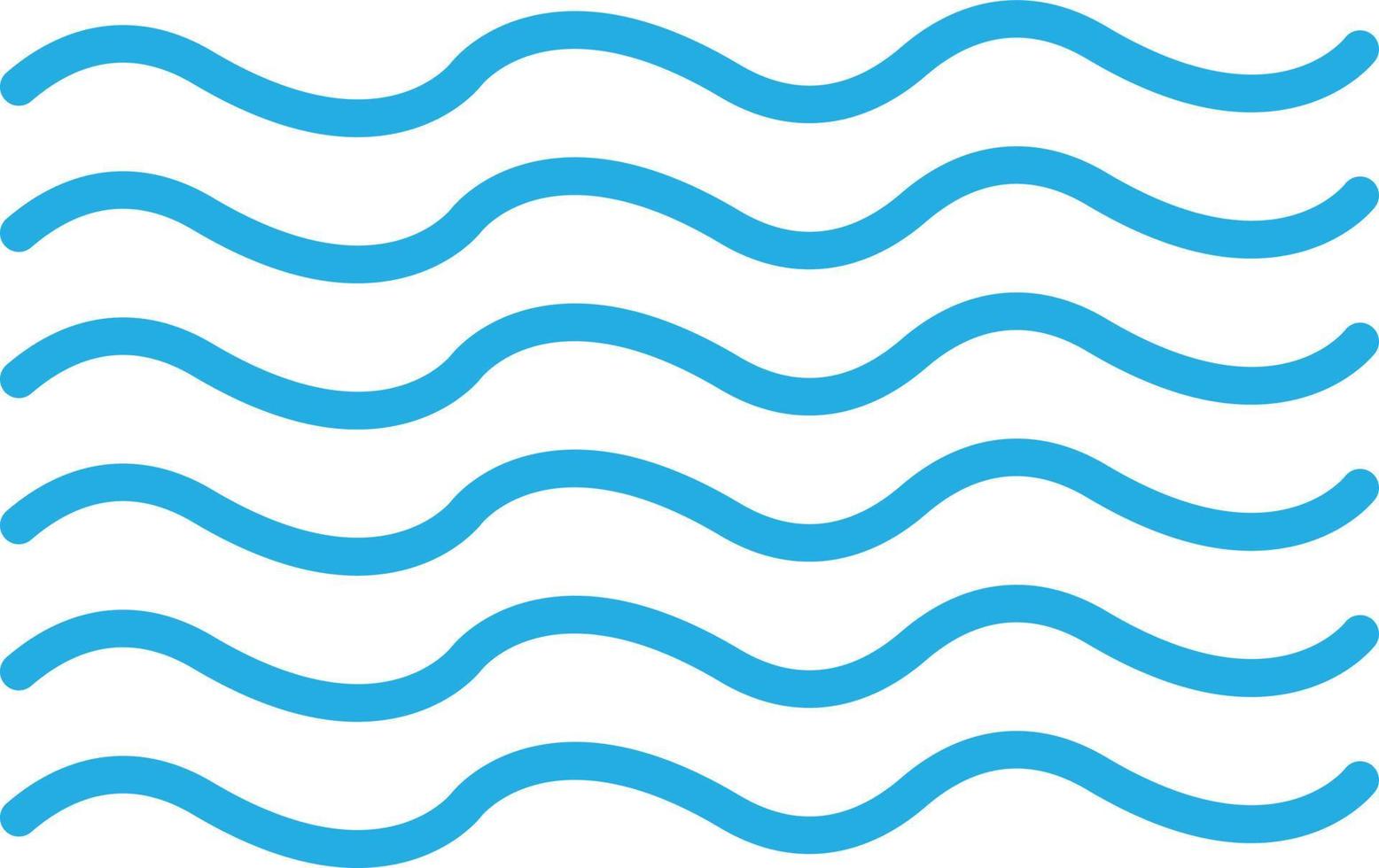 ícone plano de ondas vetor