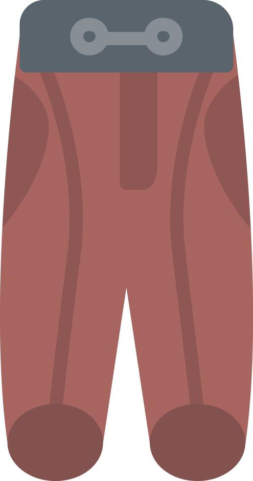 ícone plano de calças esportivas vetor