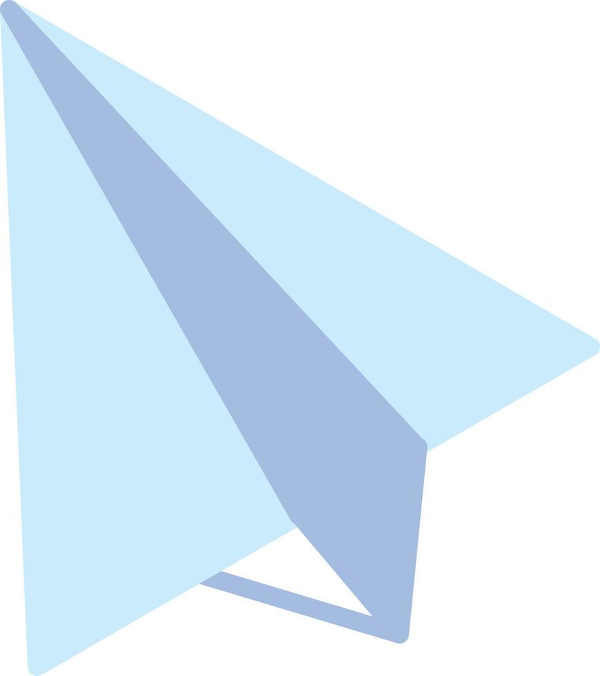 ícone plano de avião de papel vetor