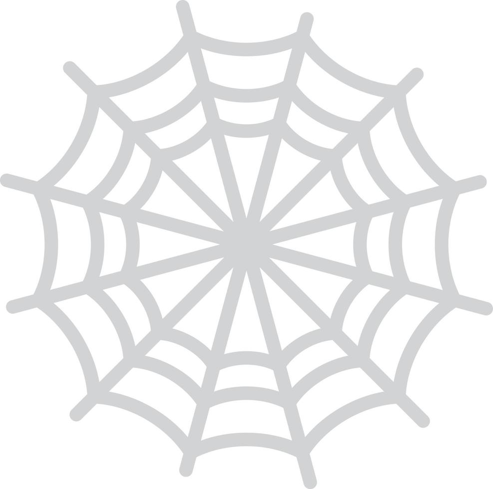 ícone plano de teia de aranha vetor