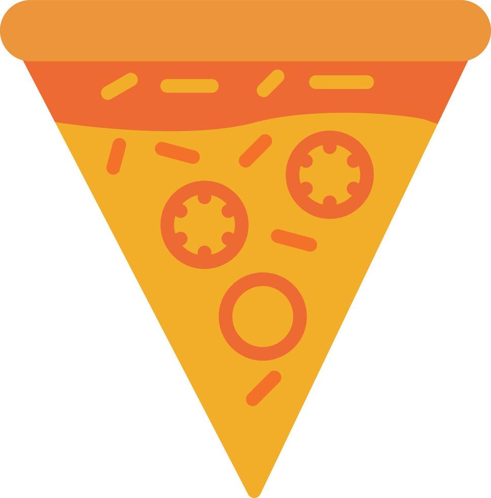 ícone de pizza plana vetor
