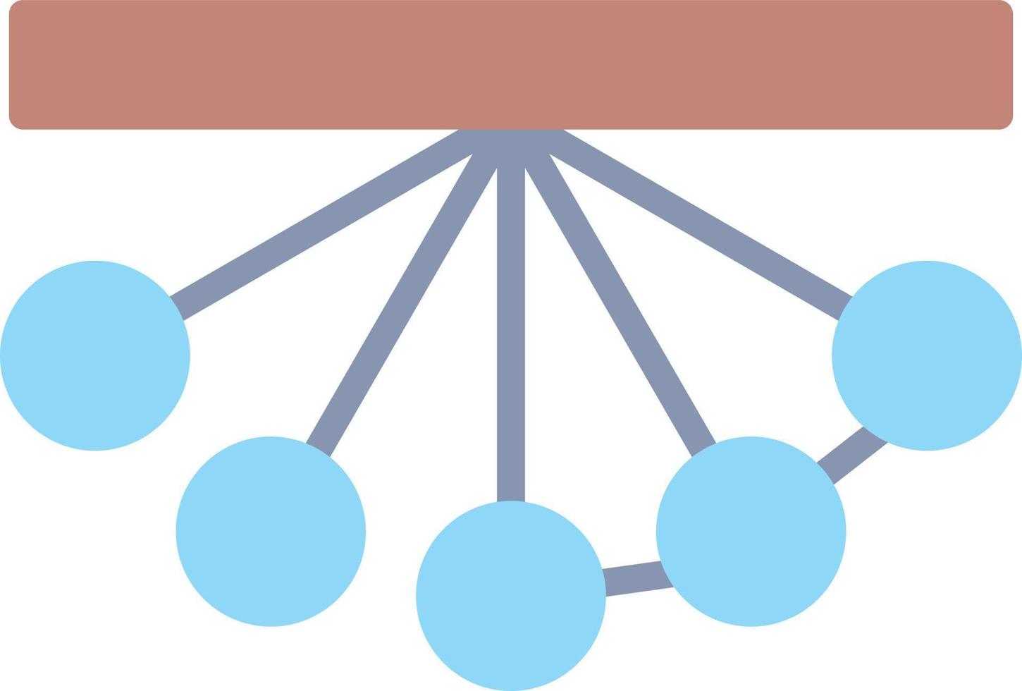 ícone plano de pêndulo vetor