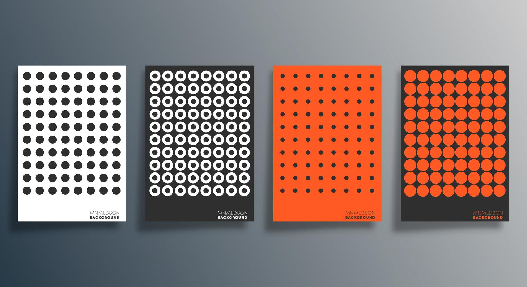 folheto de design pontilhado laranja, preto e branco, cartaz, folheto vetor