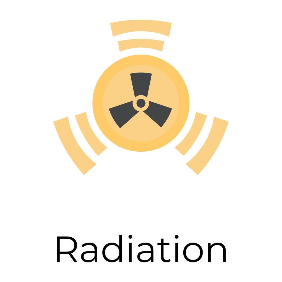 conceitos de radiação da moda vetor
