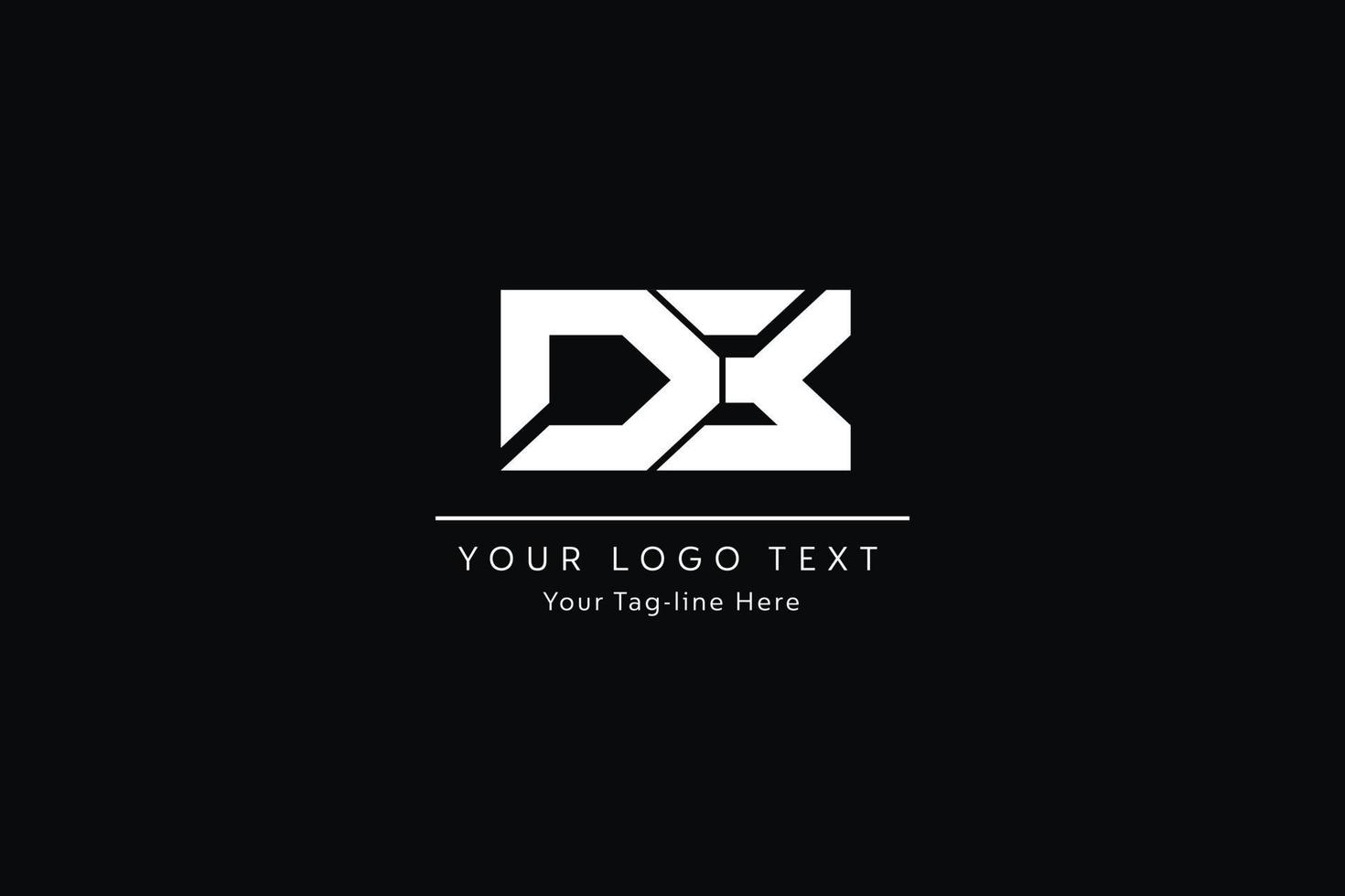 design de logotipo de letra dx. ilustração em vetor criativo moderno dx letras ícone.