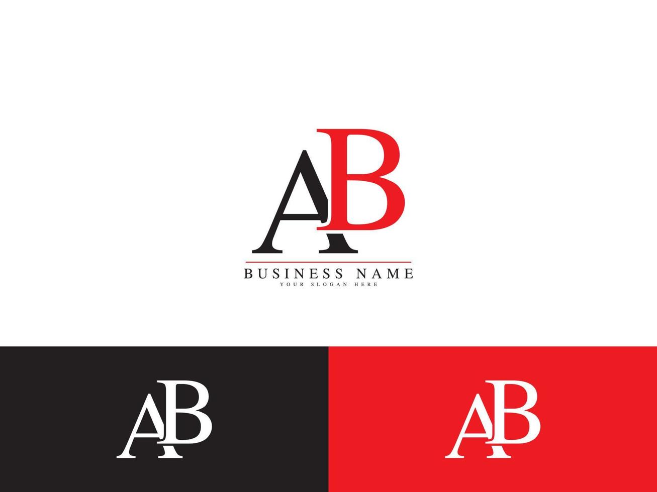 letra ba ab design de ícone de logotipo vetor