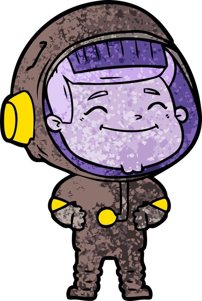 personagem de astronauta vetorial em estilo cartoon vetor