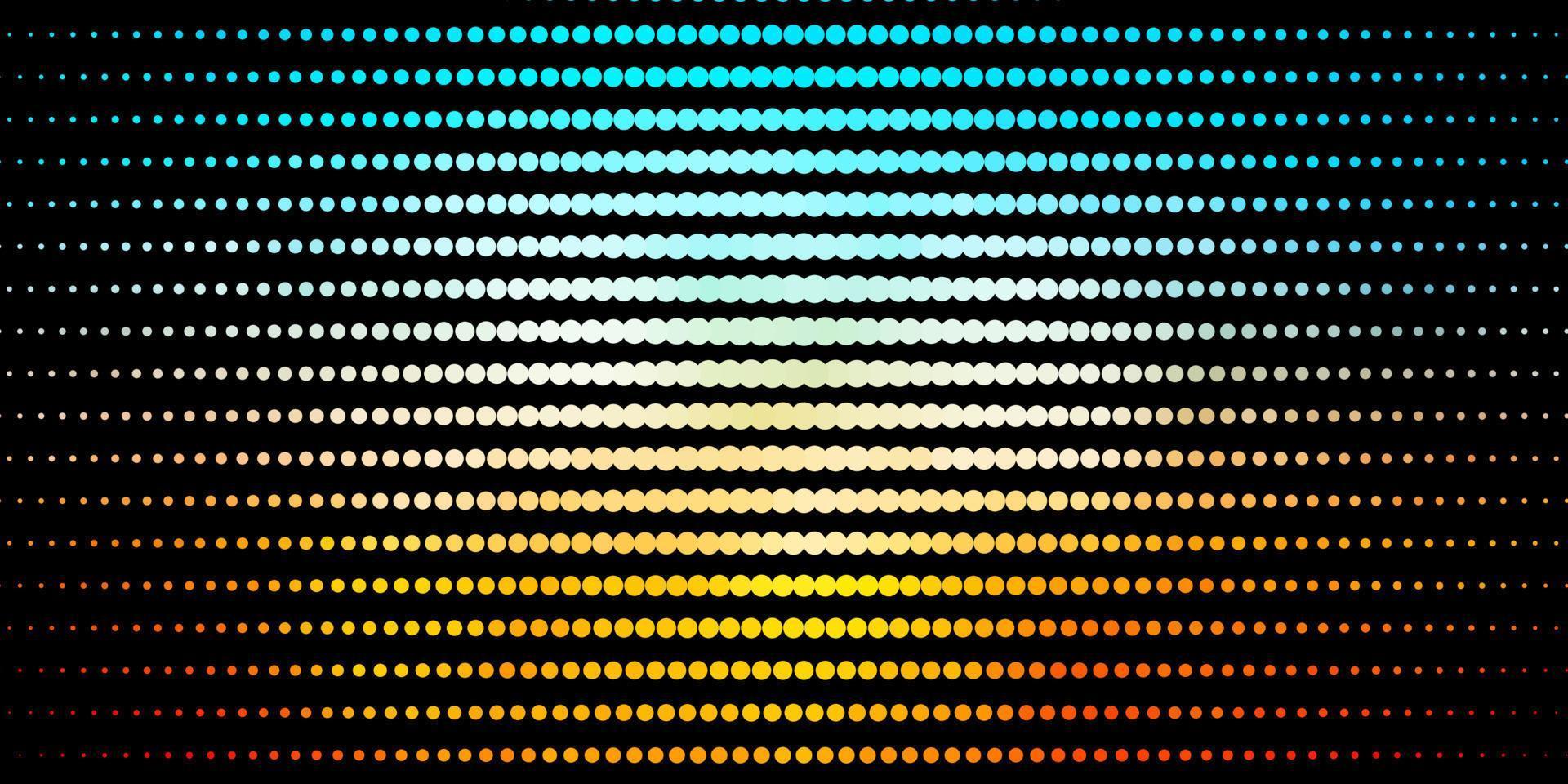 pano de fundo vector azul e amarelo escuro com pontos.