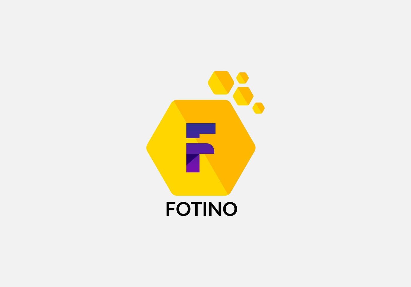 design de logotipo de letras iniciais modernas de letra f abstrata vetor