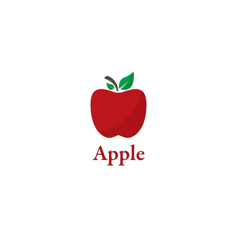 ilustração vetorial de modelo de logotipo de maçã vetor