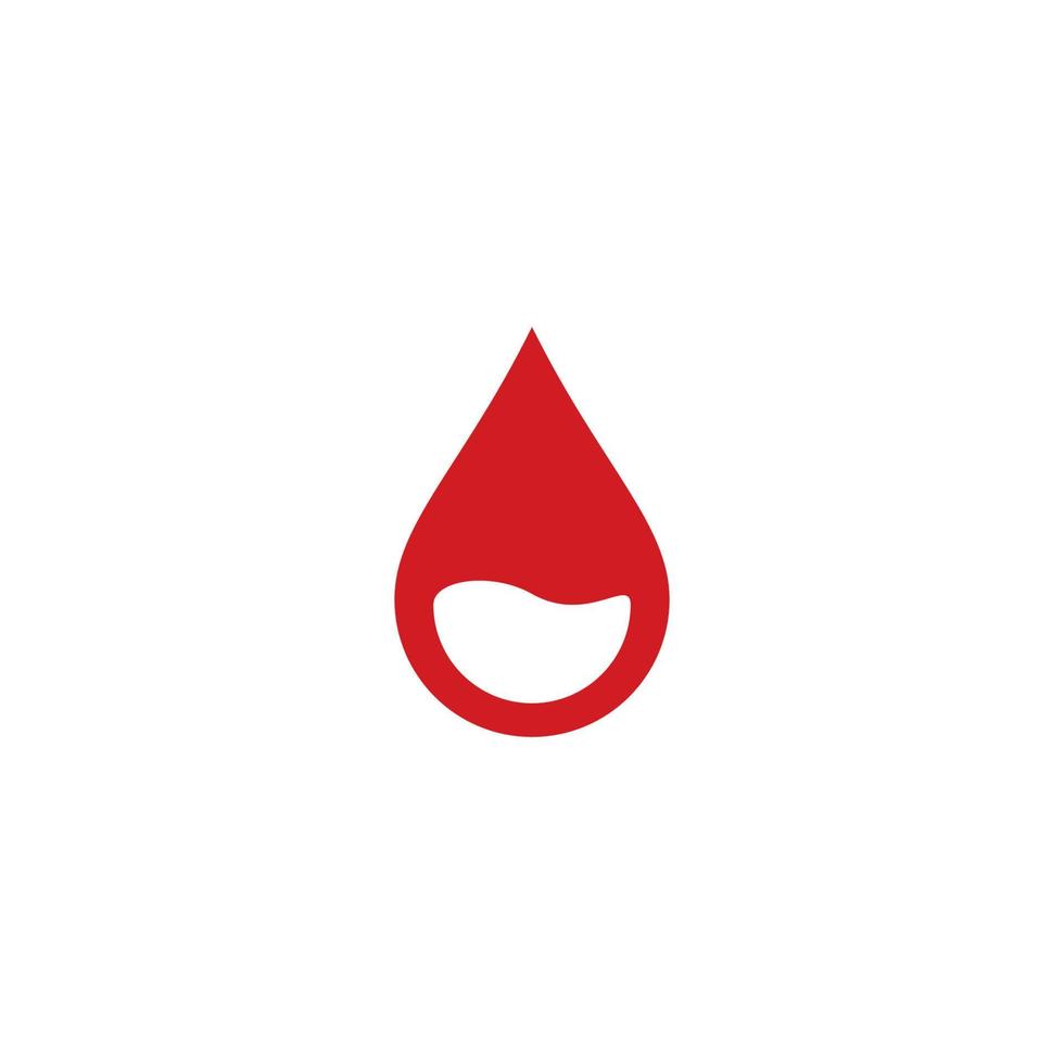 ilustração de ícone de vetor de logotipo de sangue