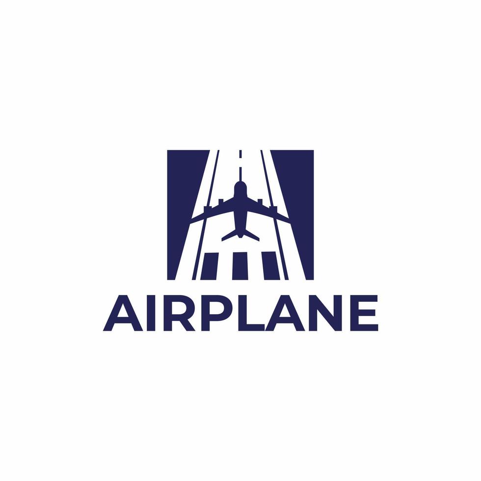 inspiração de vetor de design de logotipo de avião
