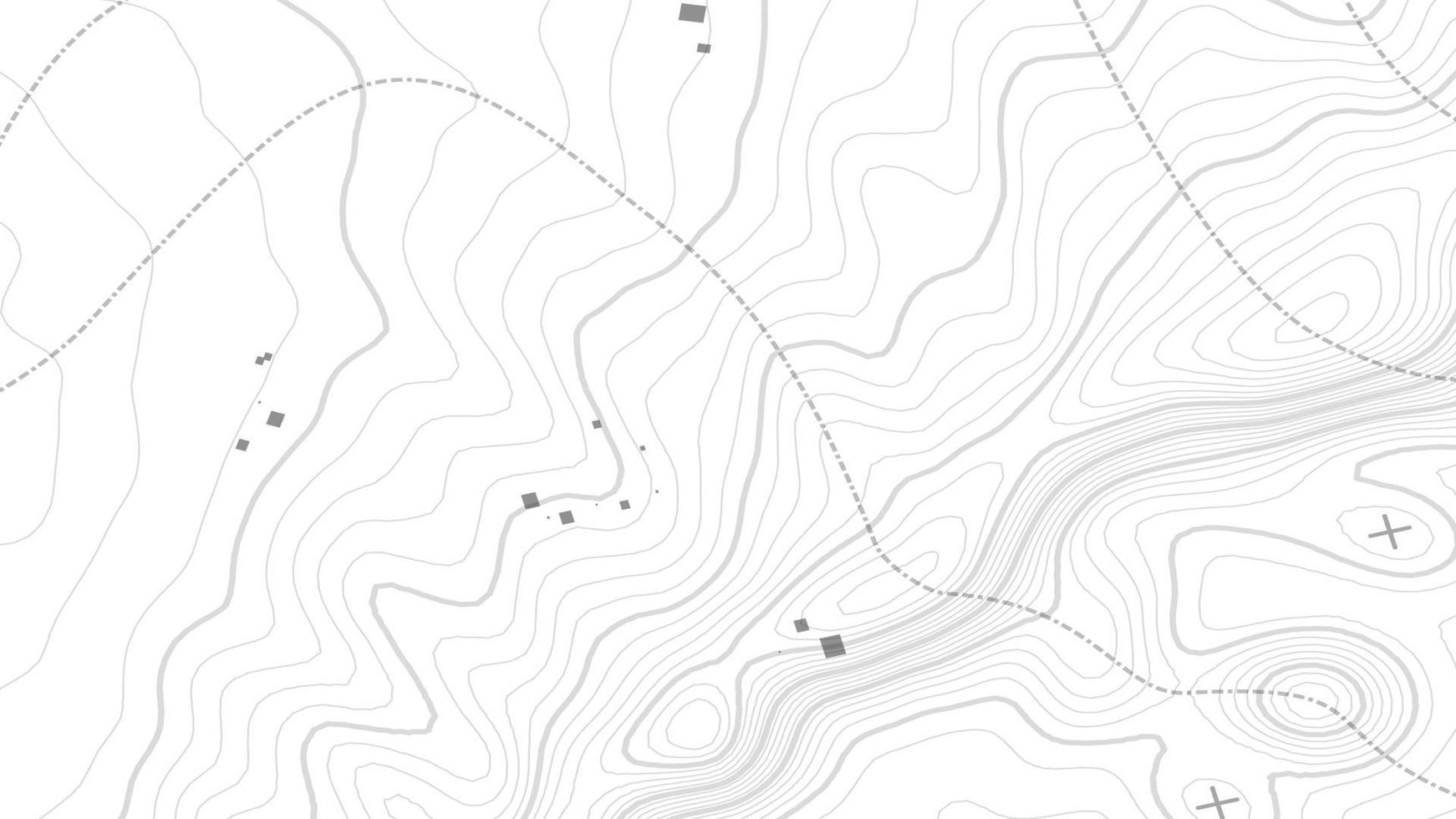 fundo de contorno do mapa topográfico. mapa topográfico com elevação. vetor de mapa de contorno. ilustração em vetor abstrato da grade do mapa topografia do mundo geográfico.