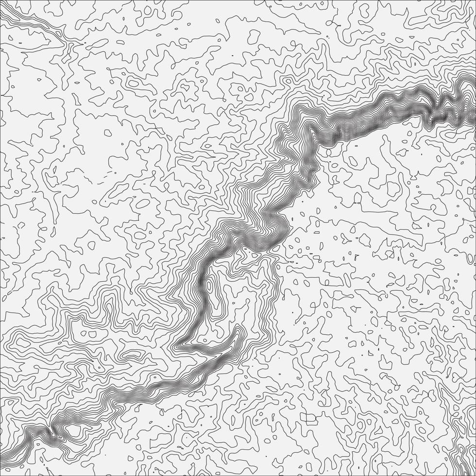 fundo de contorno do mapa topográfico. mapa topográfico com elevação. vetor de mapa de contorno. ilustração em vetor abstrato da grade do mapa topografia do mundo geográfico.