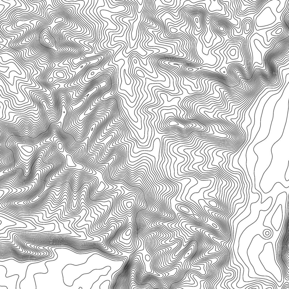 fundo de contorno do mapa topográfico. mapa topográfico com elevação. vetor de mapa de contorno. ilustração em vetor abstrato da grade do mapa topografia do mundo geográfico.