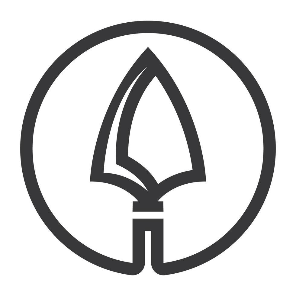 imagem vetorial de ícone de logotipo de lança vetor