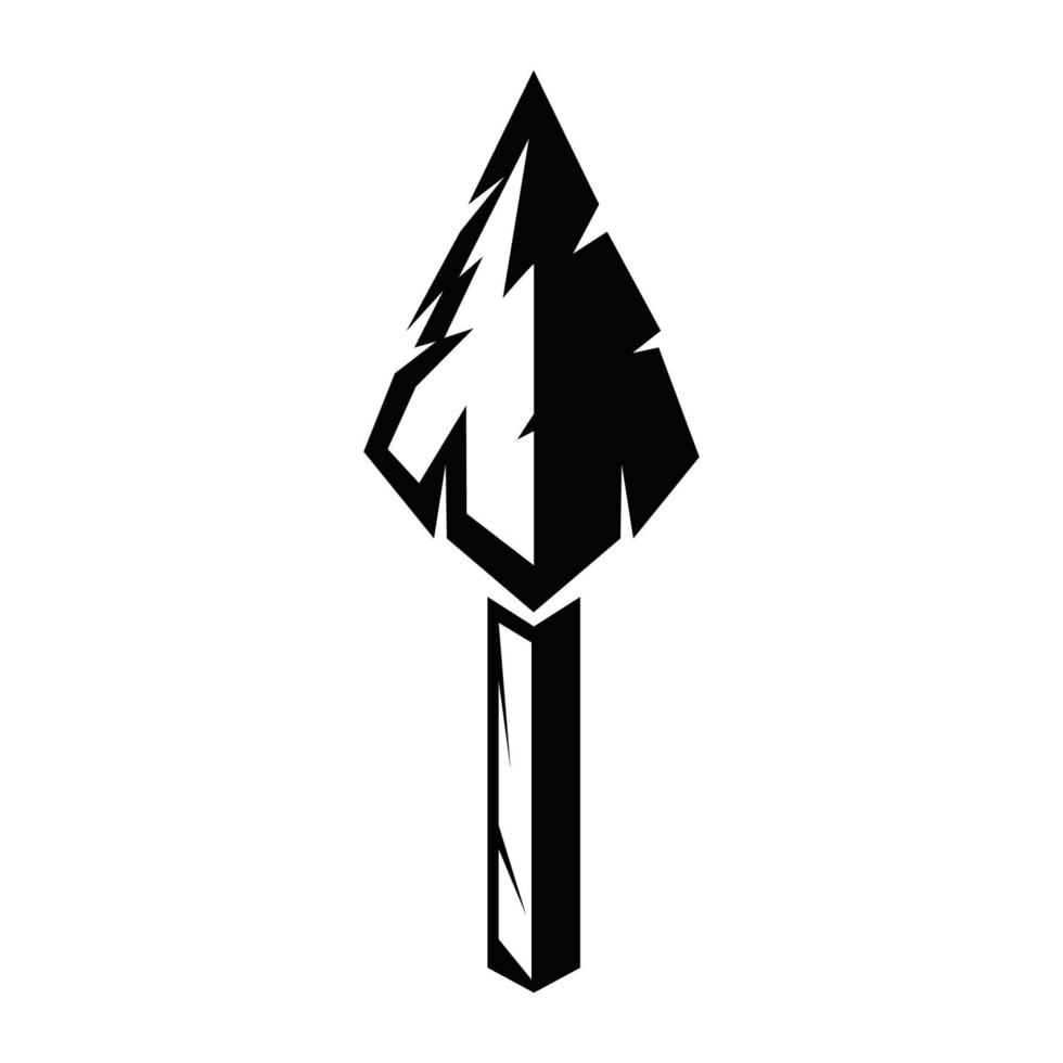 imagem vetorial de ícone de logotipo de lança vetor