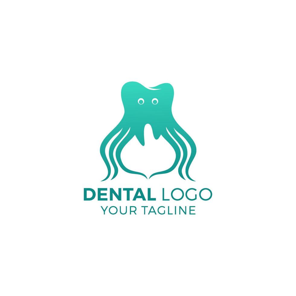 modelo de vetor de design de logotipo de dentista